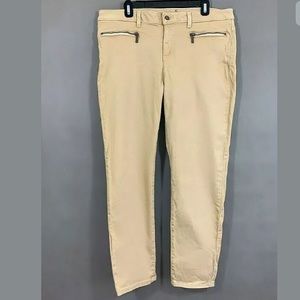 Michael Kors Skinny Jeans Beige Denim Size 14